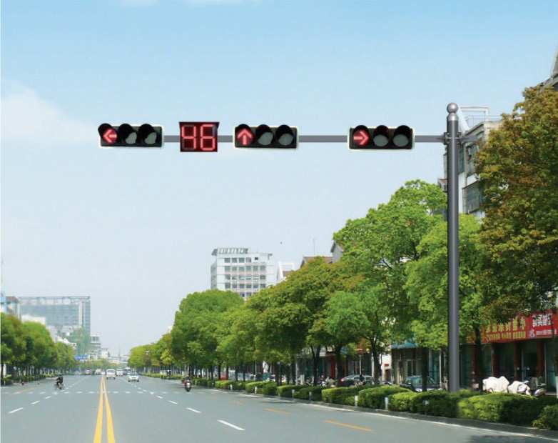 云南大理交通信號燈安裝實例